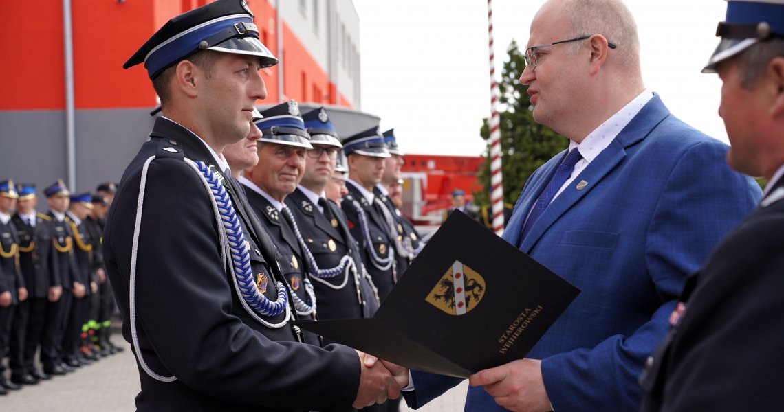 Strażacy z Powiatu Wejherowskiego świętowali