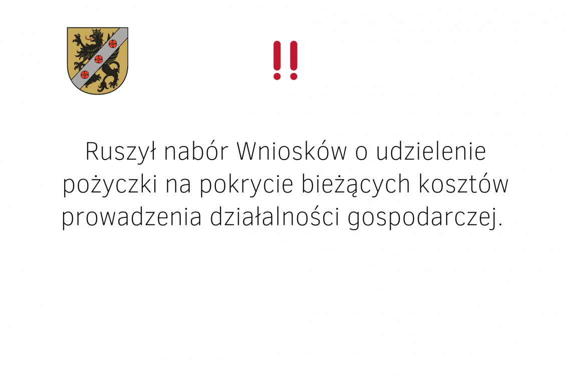 Ruszył nabór wniosków o udzielenie pożyczki na pokrycie bieżących kosztów prowadzenia działalności gospodarczej 