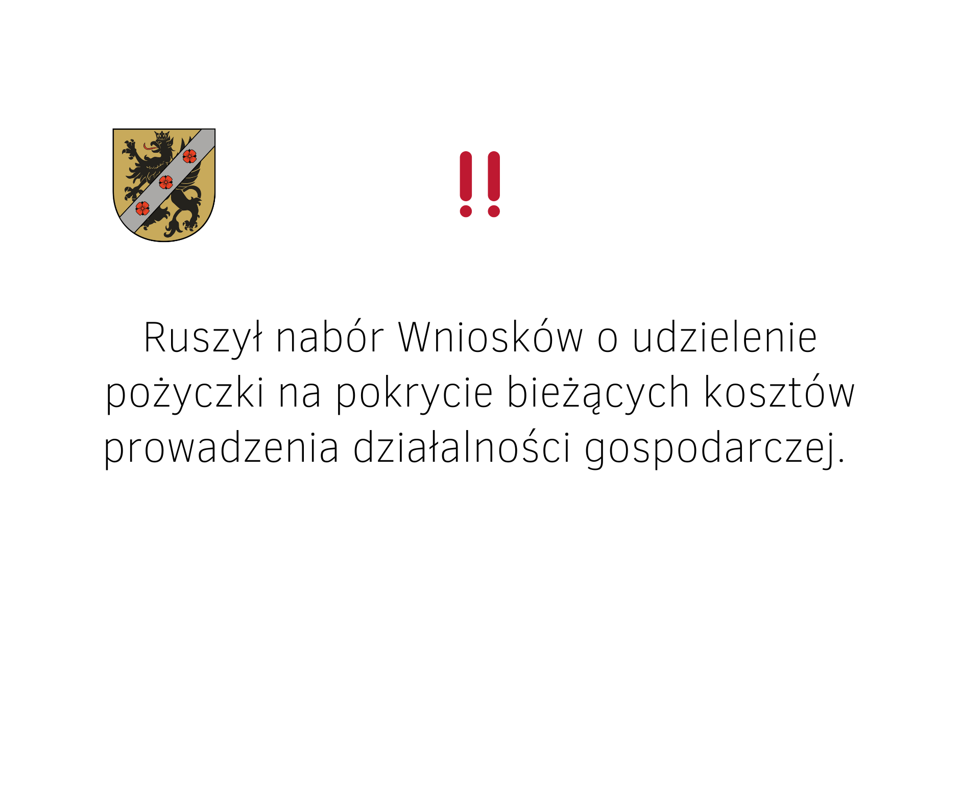 Ruszył nabór wniosków o udzielenie pożyczki na pokrycie bieżących kosztów prowadzenia działalności gospodarczej 